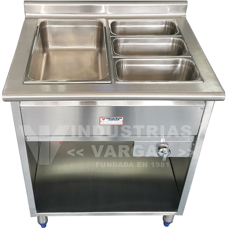 Mueble baño dos azafates grandes Cocinas industriales equipos para Industrias Vargas